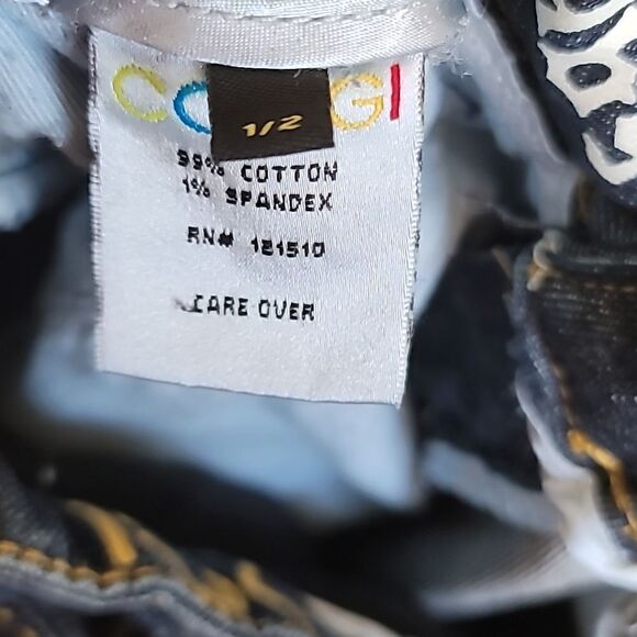 COOGI Blue Women's Bootcut Jeans with Studded Details Sz 1/2 - Picture 7 of 7